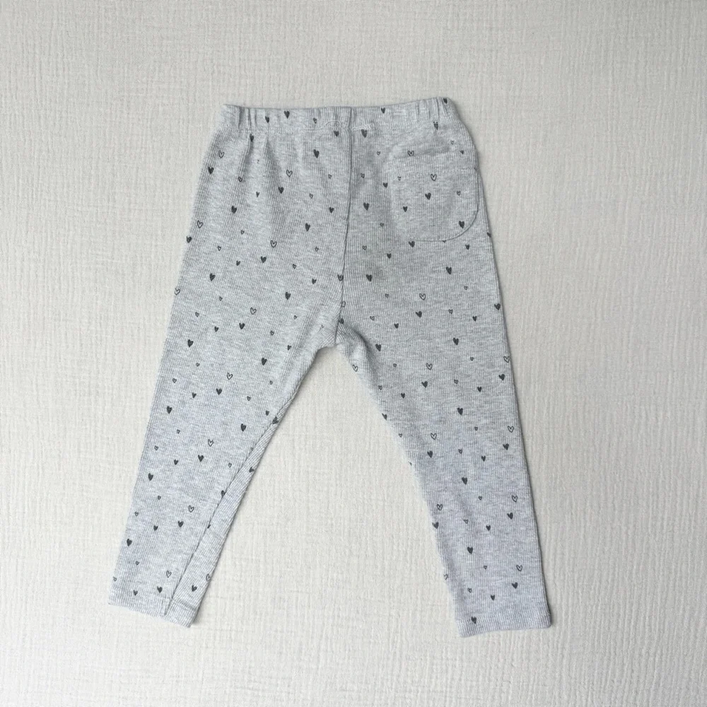 Zara Gray Heart Leggings 18-24m